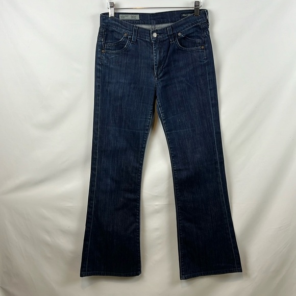 Citizen of‎ Humanity Hutton #251 Stretch High Rise Wide Leg Blue Jeans Size 27 - Picture 2 of 10